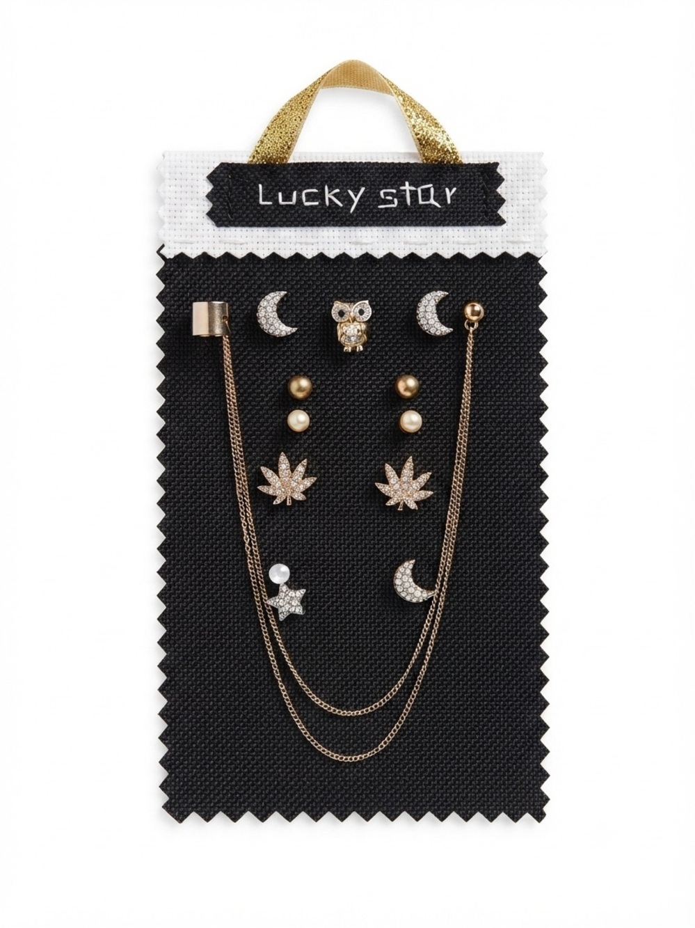 STUNNING Celestial & Botanical 12-Piece Earring Set with Ear Cuff